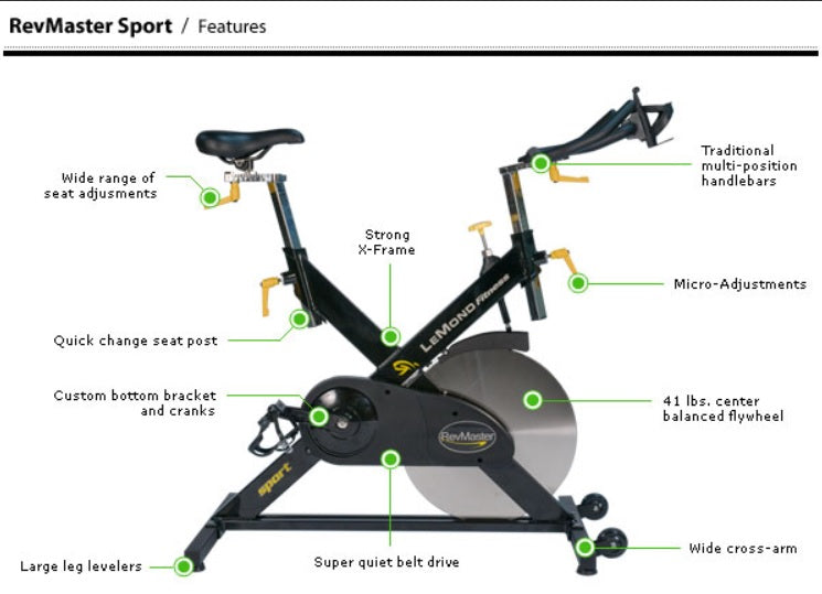 LEMOND REVMASTER SPORT INDOOR CYCLE – Ultimate Fitness Outlet