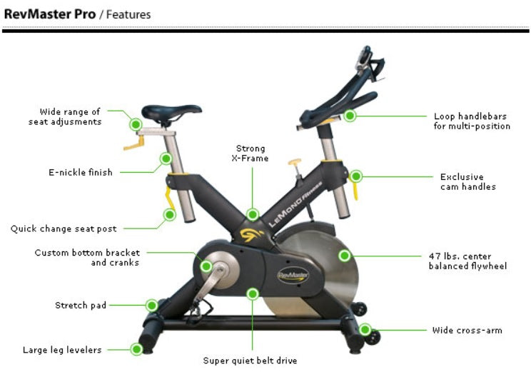 LEMOND REVMASTER PRO INDOOR CYCLE – Ultimate Fitness Outlet