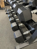 5-60LB DUMBBELL SET W/ 48" RACK