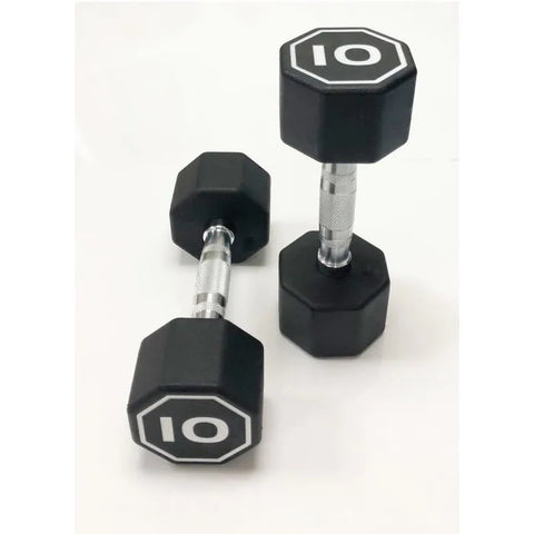 VIRGIN RUBBER DUMBBELLS NEAR ZERO ODER