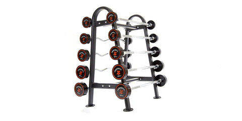 10 FIXED BAR BARBELL RACK