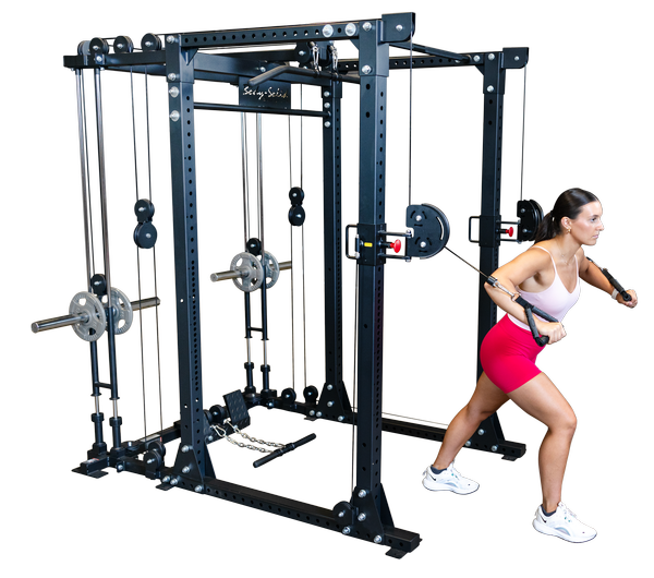 4 IN 1 COMBO POWER RACK -PLATE LOADED – Ultimate Fitness Outlet