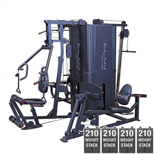 BODY-SOLID PRO CLUBLINE S1000 FOUR-STACK GYM