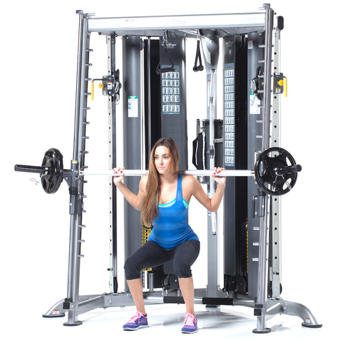 TUFFSTUFF CXT-200 MULTI FUNCTIONAL TRAINER  + CXT 225 SMITH PRESS